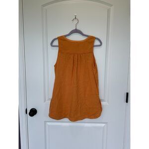 NWT Soft Surroundings Beach Bound Gauze Tank Apricot Tan Size Small